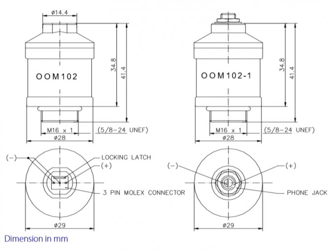 Compatible blanc de capteur médical de l'oxygène d'OOM102 Envitec avec le capteur de cellules d'O2 MOX-01 0