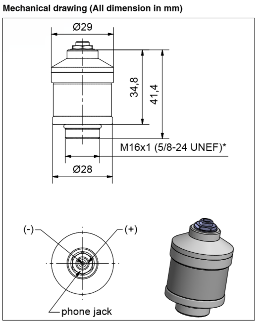 Cric mono médical original des cellules 3.5mm d'O2 du capteur OOM102-1 de l'oxygène 0
