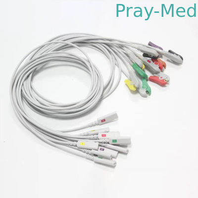 acheter Jumeau Pin Clip Connector Proximal de câble d'électrocardiogramme des avances ECG de Kangmei 10 1m fabrication en ligne