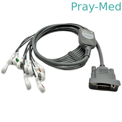 acheter 10 avance ECG Holter Cable Snap Connector Compatible Pékin Meigaoyi MGY-02 fabrication en ligne