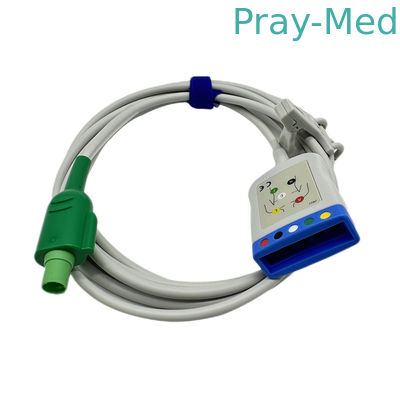 acheter TPU du câble 3 ou 5 de tronc de 2.4m 12PIN GE ECG matériel de veste de l'avance fabrication en ligne