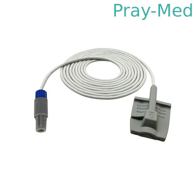acheter Connecteur mâle Réutilisable compatible du capteur 6 de l'adulte Spo2 astuce molle de 40 degrés fabrication en ligne