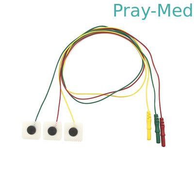 acheter Compatible ECG jetable fils de conduction électrode 3 conduit IEC Pack individuel fabrication en ligne