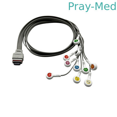 acheter Nihon Kohden Holter câble ECG 10 plomb pour le récepteur RAC-2512 1m TPU veste fabrication en ligne