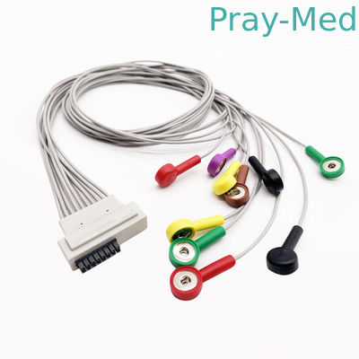 acheter 10 fil 0.9m de Cardioline ECG d'avance 16 Pin Banana Connector AHA/IEC fabrication en ligne