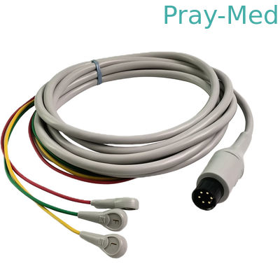 acheter Le câble électrocardiogramme BJ-753P à 3 pignons de 3 mètres. fabrication en ligne