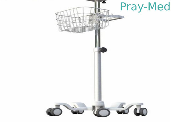 acheter Jambes basses du support 5 de chariot à moniteur de 20 pouces, support médical de moniteur de petit pain en métal fabrication en ligne