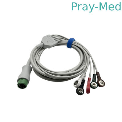 acheter Le connecteur à 12 broches de Mindray 5 câble ECG plomb TPU Jacket EA6251B 040-000961-00 fabrication en ligne