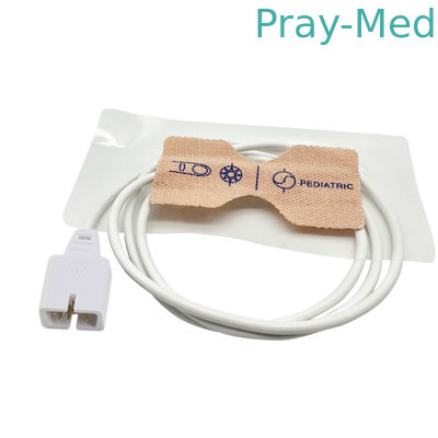 acheter l'oxymètre fiable de l'impulsion 7pin sonde le capteur Spo2 pédiatrique de 0.9m TPU fabrication en ligne