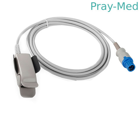 acheter le doigt adulte de 4.0mm Drager coupent Spo2 le connecteur mâle du capteur 7 fabrication en ligne