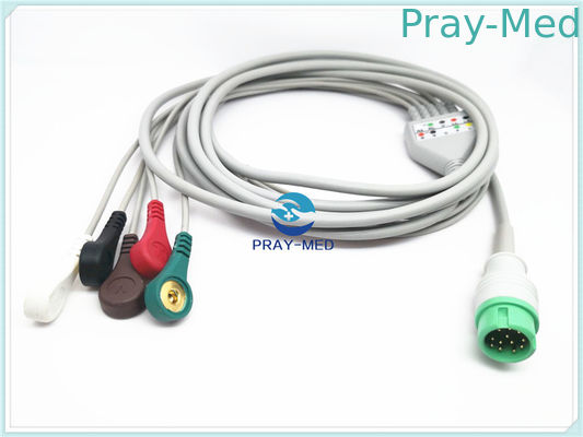 acheter Câble de Mindray Ecg de 5 avances, autour de 12 câbles et fils adultes d'Ecg de goupilles fabrication en ligne