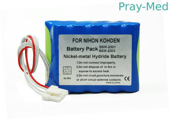 acheter batterie rechargeable médicale de 12v 3800mAh pour Nihon Kohden BSM2301/BSM2301K/BSM2303C fabrication en ligne