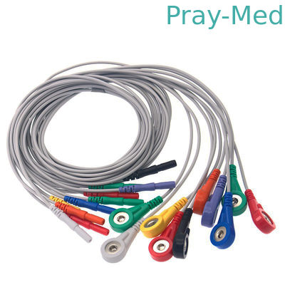 acheter Câble patient des avances TPU de Holter Record 10 du vacarme 1,5 pour la machine d'Ecg fabrication en ligne