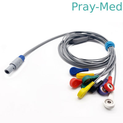 acheter ODM 10 biomédicaux d'OEM mène 14 le CEI compatible du câble BI9000 AHA de Pin ECG fabrication en ligne