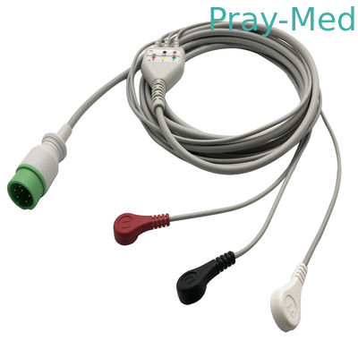 acheter Câbles et fil de Zoncare Hwatime 3.6m TPU 6pin Ecg pour la rupture/agrafe fabrication en ligne