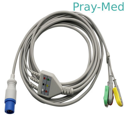 acheter 3.6m 3 mènent le câble lié directement et le fil de 6pin Ecg pour la rupture/agrafe fabrication en ligne