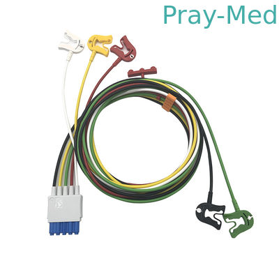 acheter Longueur 0.9m 5 câble patient de l'avance M1971A ECG avec la veste de l'agrafe TPU fabrication en ligne