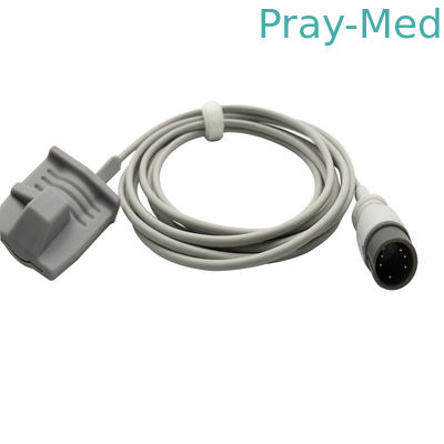acheter Connecteur mâle 6 rond de capteur de l'adulte spo2 de câble de Zoncare Hwatime 3m TPU fabrication en ligne