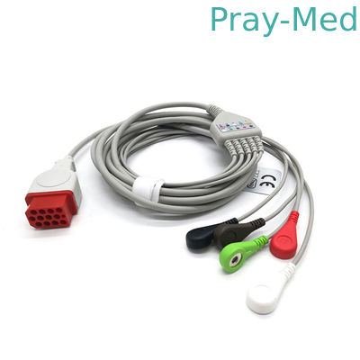 acheter 12 câble patient Compatable de Pin 5leads ECG avec Bionet BM5 BM7 fabrication en ligne