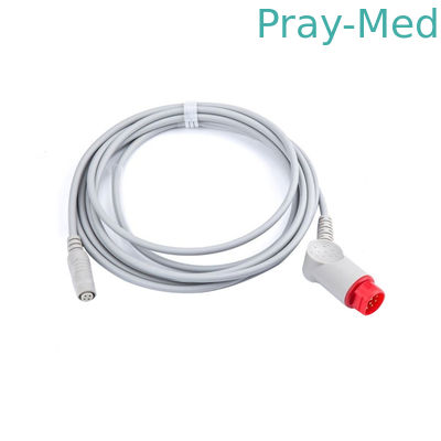 acheter Longueur du matériel 3.6M du câble TPU d'adaptateur de transducteur de Mindray IBP pour le connecteur T5/T8 fabrication en ligne