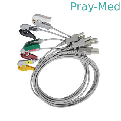 acheter Gris 0.9m de veste de rupture/agrafe TPU de fil de l'avance ECG des laboratoires spatiaux 5 700-0007-08 700-0006-08 fabrication en ligne