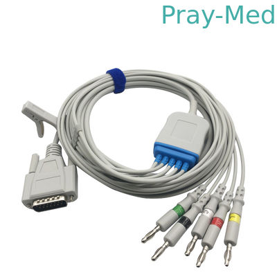 acheter Pinnd pédiatrique adulte de Pin With Banana des avances 15 du câble 5 de Mindray ECG fabrication en ligne