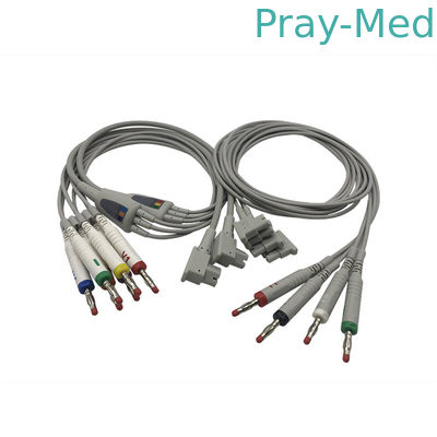 acheter HP/le câble électrocardiogramme de HP avec 10 fil de connexion 2 Pin Connector Grey Color 989803151651 fabrication en ligne
