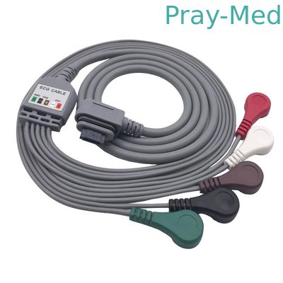 acheter 5/7 câble de holter de SCOMBRE de la rupture ECG GE d'avance avec la rupture, le CEI 2.5m Grey Color 2008594-001/2008594-002/2008594-004 fabrication en ligne