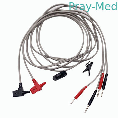 acheter Câble patient d'ECG pour des dispositifs de NMES avalant le PVC du fil 1.5m de thérapie blanc ou toute autre couleur fabrication en ligne