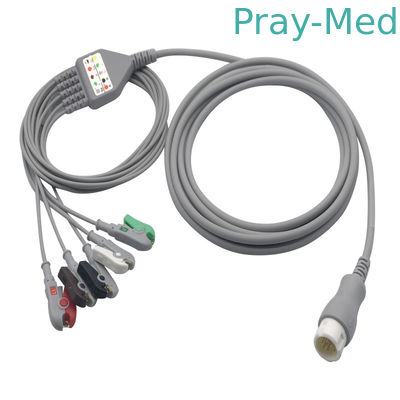 acheter Le type d'une seule pièce bouclier de câble d'Ecg d'avance de la borne 5 de HP 12 de double structure la veste 3.6m de TPU fabrication en ligne