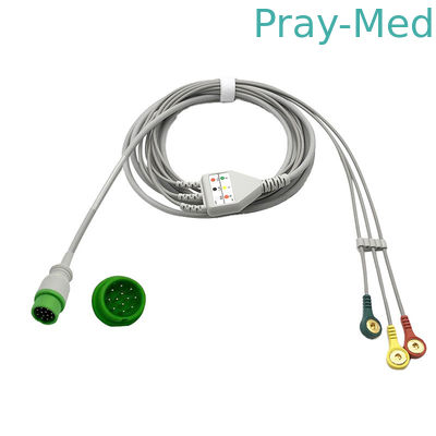 acheter 3 / 5 câble d'une seule pièce de Pin Connector Infitron II Omni II Infinium du câble 12 des avances ECG fabrication en ligne