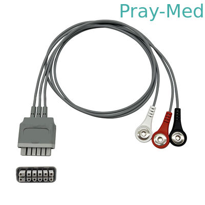 acheter Mindray TM60/80 Câbles de dérivation de télémétrie ECG EY6511B Gris TPU 0,9 m fabrication en ligne