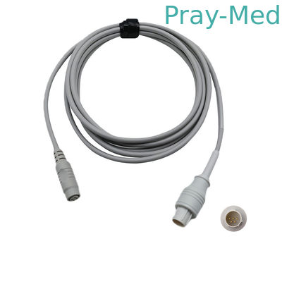 Cable d'adaptateur Nihon Kohden Ibp compatible 5 broches connecteur Tpu 3m