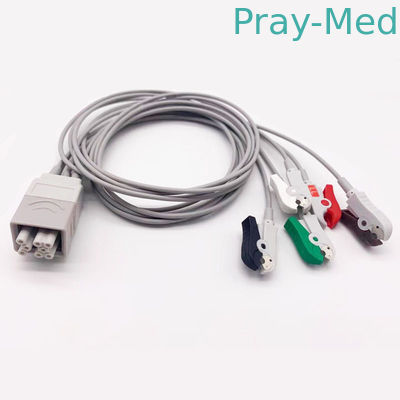 Cable électrocardiogrammique multi-liens Holter 5 clip plomb 1,1m pour GE SEER 1 an de garantie