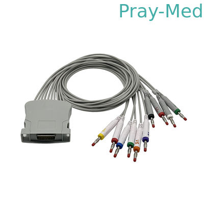 Cable ECG compatible avec Midmark avec 10 conduits Banana 3-100-0203