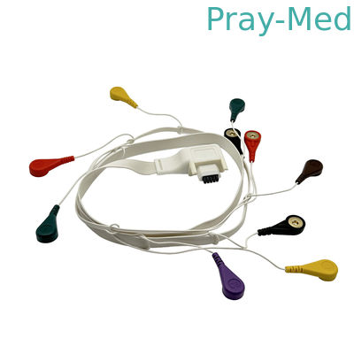 10 Cable Holter pour l' électrocardiogramme du patient au plomb pour le mortier T12 10PIN