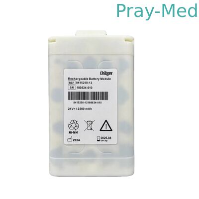 Le Drager 8415290 original est équipé d'une batterie rechargeable de 24 V et 2500 mAh.