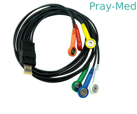Câble d'électrode de l'avance 1.1m Ecg de Schiller 6 pour MT-200 MT-101