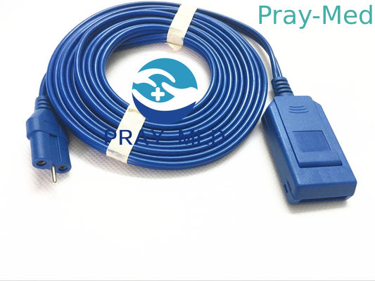 Câble patient de plat de diathermie de PVC 3m pour la protection d'au sol d'Electrosurgical