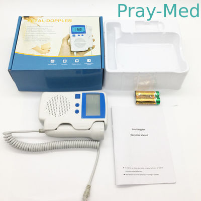 batterie rechargeable Doppler foetal tenu dans la main de matériel médical de 3MHz 210bpm