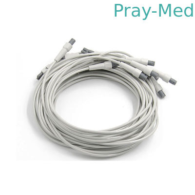 Fils d'électrocardiogramme de GE Marquette MAC de gris 420101-002 10 AHA 1.2M