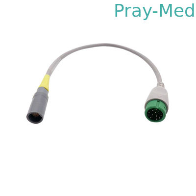 Fil Grey Color d'extension de capteur du câble Spo2 d'adaptateur de Comen 12 Pin Spo 2