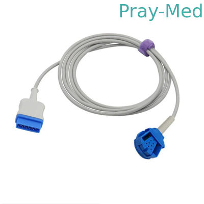 OXY ES3 2.4m 11 connecteur verrouillé simple de GE de câble d'extension de Pin Spo 2