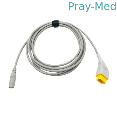 Câble compatible d'adaptateur de Nihon Kohden IBP au Pin du transducteur 14 de B Bruan