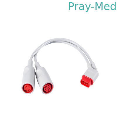 Double IBP câble de convertisseur de Siemens Drager SC6002 XL, câble 16pin d'adaptateur d'IBP