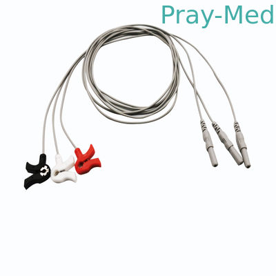10 avances stérile Gray Din Type Neonate Ecg ne câblent pas 3 la veste de pi TPU