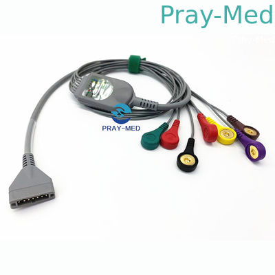 Burdick Holter Ecg Cable et connecteur instantané 3.6m d'avances du fil 7
