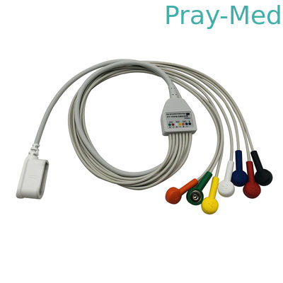 Connecteur instantané de Holter Cable 1.1m d'avance du scombre 7 d'enregistreur de soins de santé de GE
