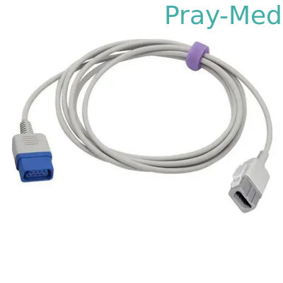 Côté de femelle de Pin de la longueur DB9 du câble 2.4m d'adaptateur d'Ohmeda TS-M3 TruSat Spo2 de datex